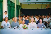 Trong ngày ra mắt võ đường VNVXNGQ (hàng đầu từ phải sang ) cụ bà Lê Thị Lạng, VS cao cấp Phan Dương Bình, VS cao cấp Trần Hưng Quang (chưởng môn phái Bình Định Gia), VS cao cấp Kim Dao (Chủ tịch Hội VTHN)
